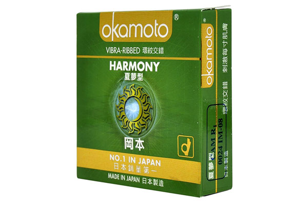 Bao cao su Okamoto Harmony hộp 3 chiếc