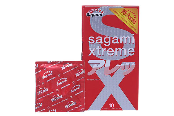 Bao cao su Sagami Xtreme Feel Long hộp 10 chiếc