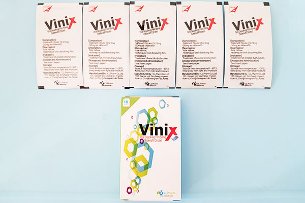 Tem ngậm Vinix 50mg được sử dụng nhằm mục đích tăng cường sinh lý nam giới hiệu quả.